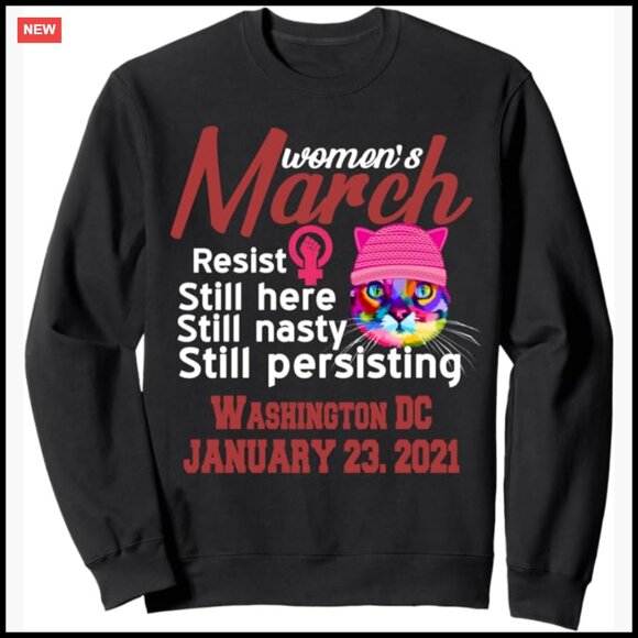 Women's Graphic Sweatshirt Classic Fit Feminist Statement Y2K Retro Chic